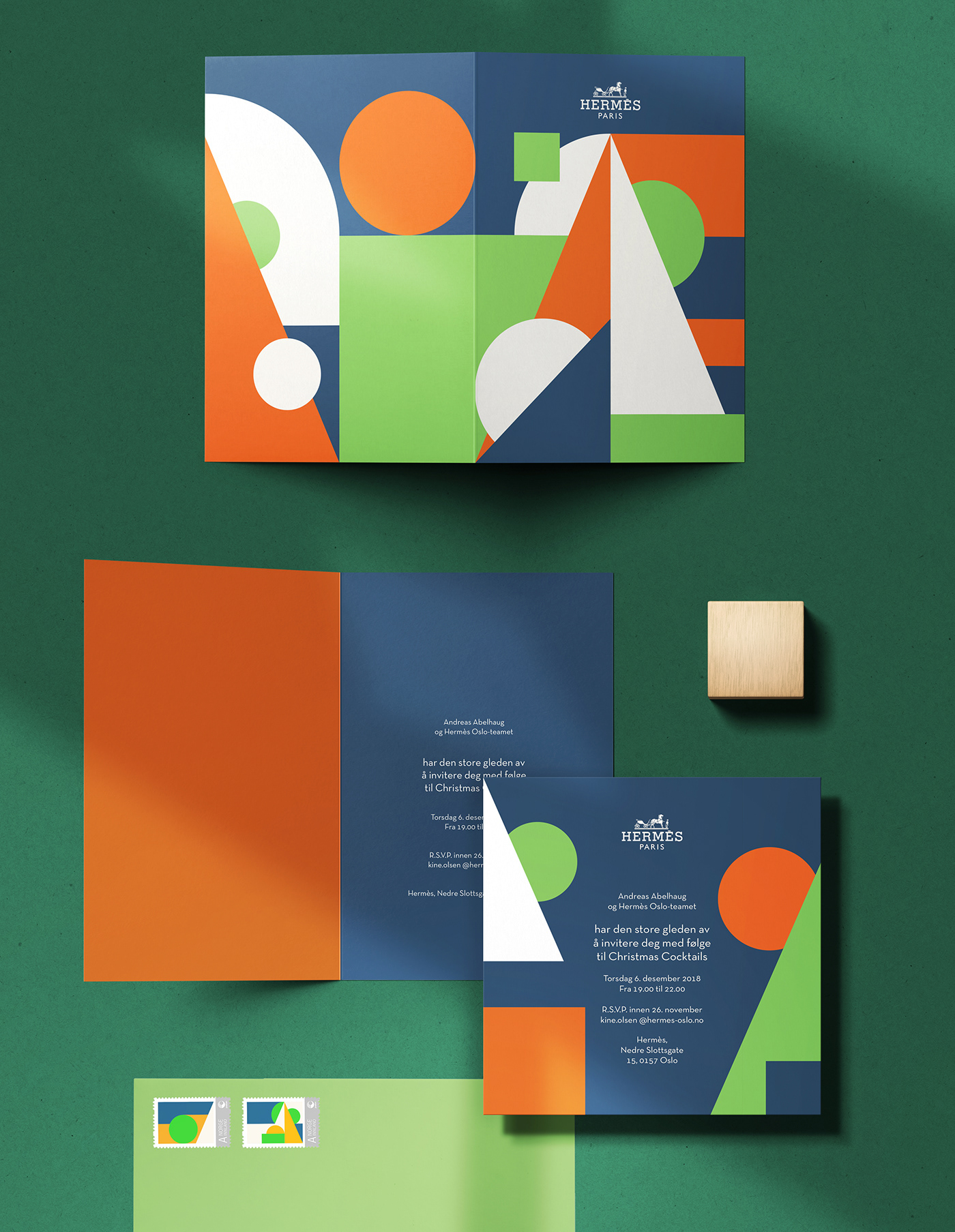 Invitation Mockup inspire adobe ILLUSTRATION  minimalistic geometric pantone simple card