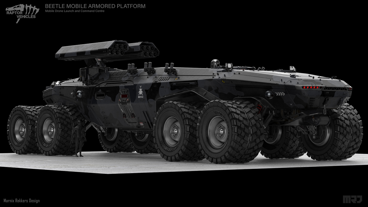 Military vehicle 3D visualization Render Vehicle automotive   CGI concept art concept design