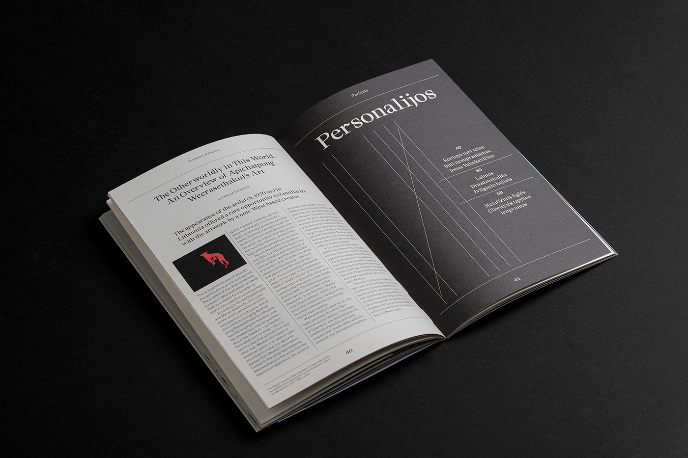 editorial design  Layout Magazine design typography   grid lithuania art magazine Lithuanian print
