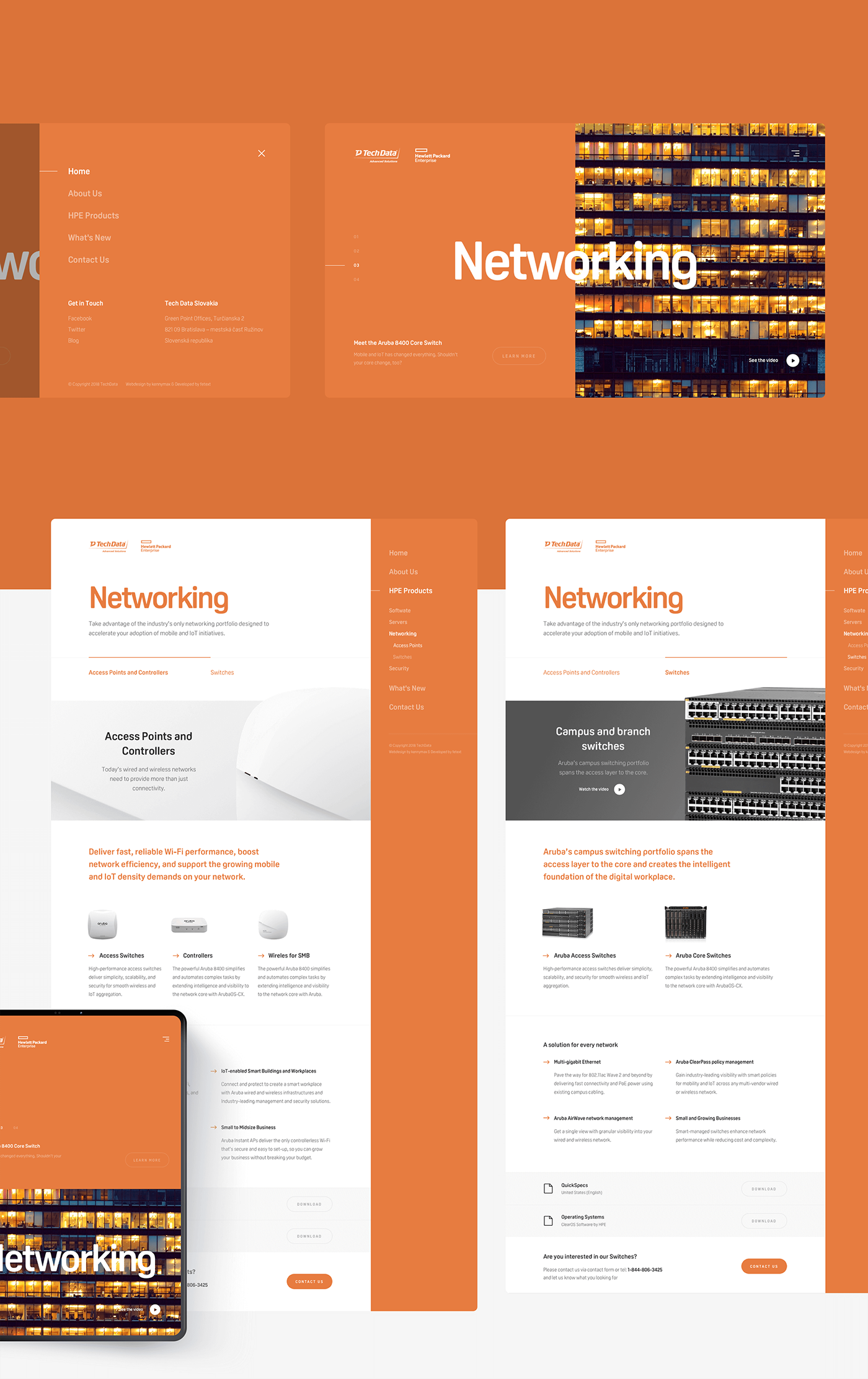 Webdesign UI ux Web Website landing Technology server software network