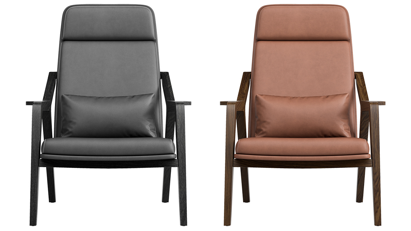 3D 3ds max armchair corona design furniture Interior Render visualization cgbek
