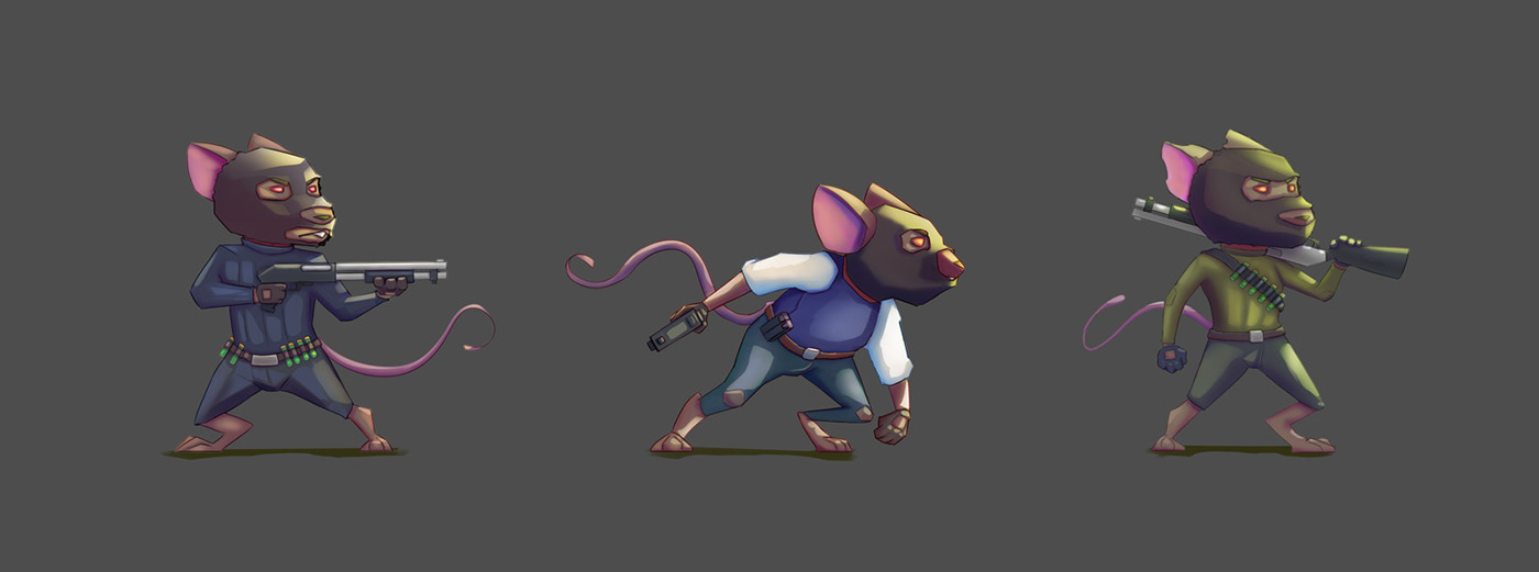 art Character Character design  concept digital 2d Rats