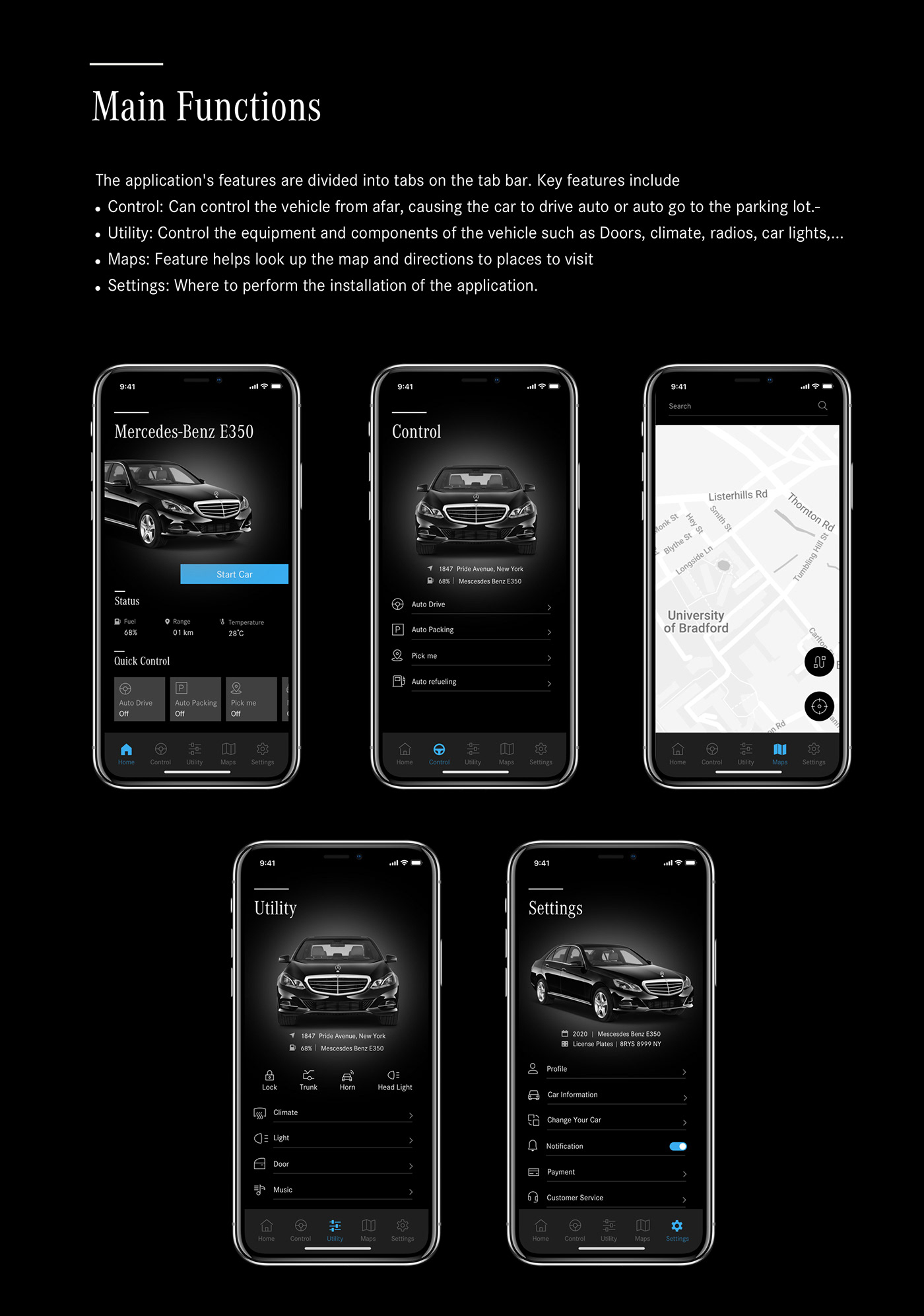 app design car car app car design Mobile app mobile design Smart smart car Smart Car app Smart car design