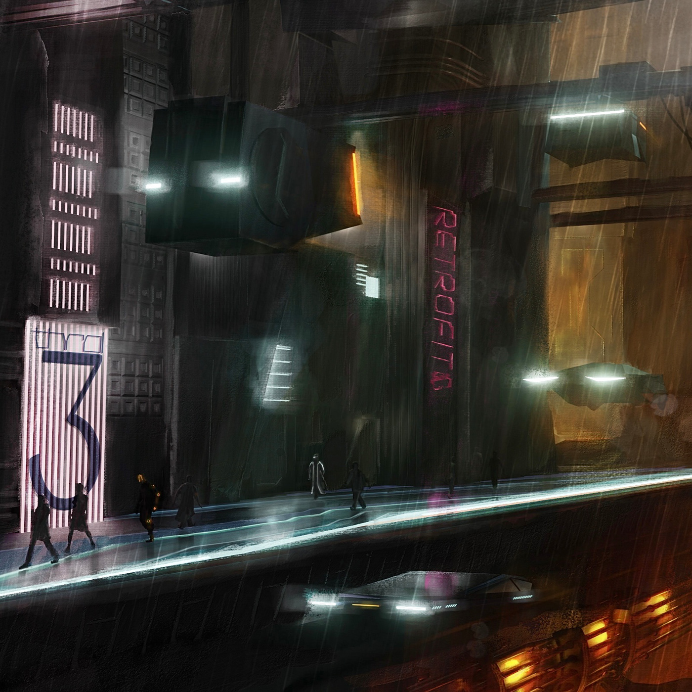 concept concept art conceptual Cyberpunk Digital Art  environment Environment design Film   game Scifi