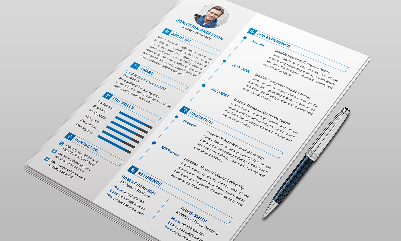 Free Resume Resume free Resume/CV free cv resume design free download new resume Free Template