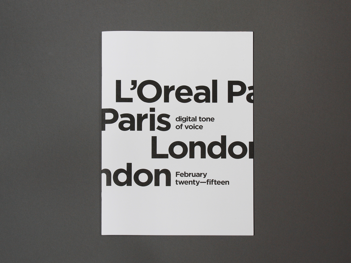 l'oreal print book type poke London Ripe Digital Layout