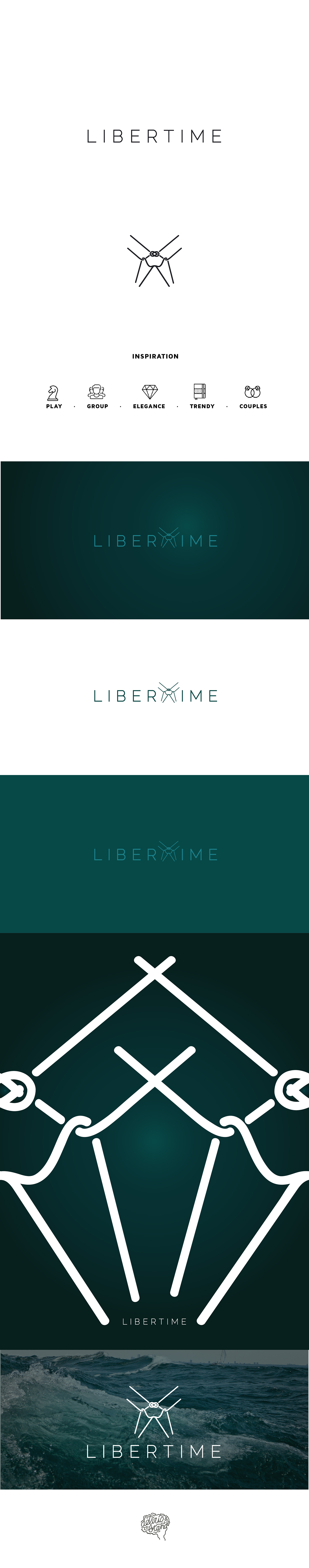 libertime logo branding  corporative imagen