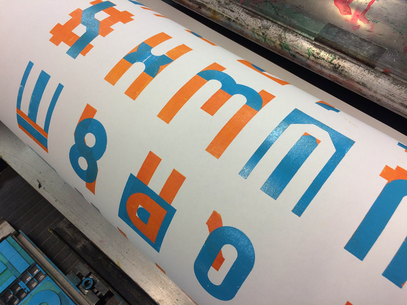letterpress typography   p22 blox