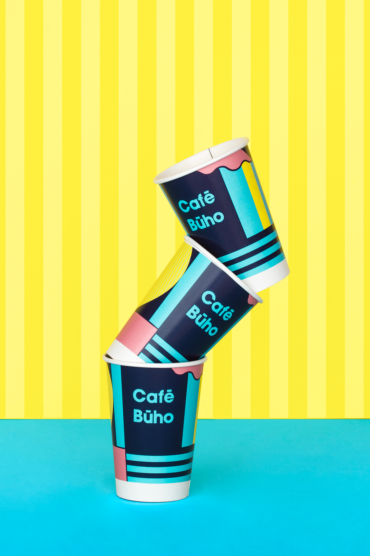 byFutura Futura cafe buho cafe chile branding  colorful ILLUSTRATION  Packaging