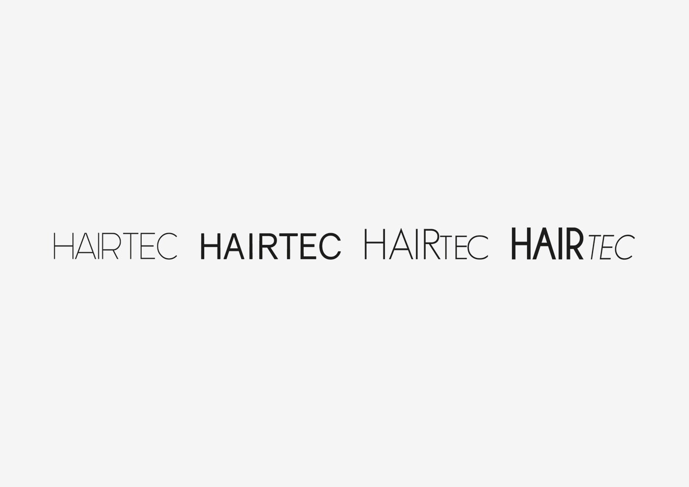 graphic design  hairdressing salon Freelance HAIRTEC brand identity