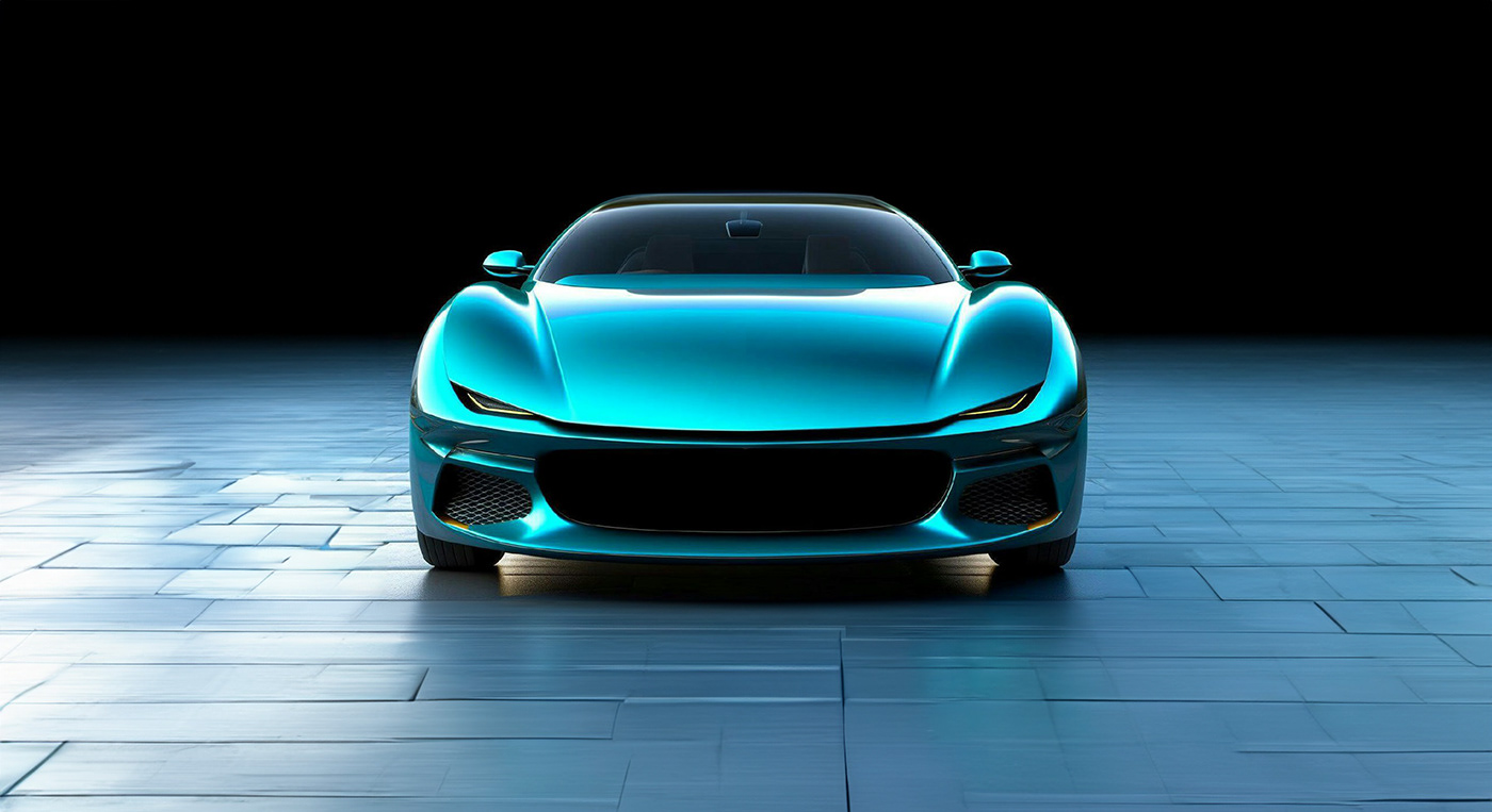 EVoRA.Car. #2.  
The design of the front of the vehicle.
Created using a neural network.