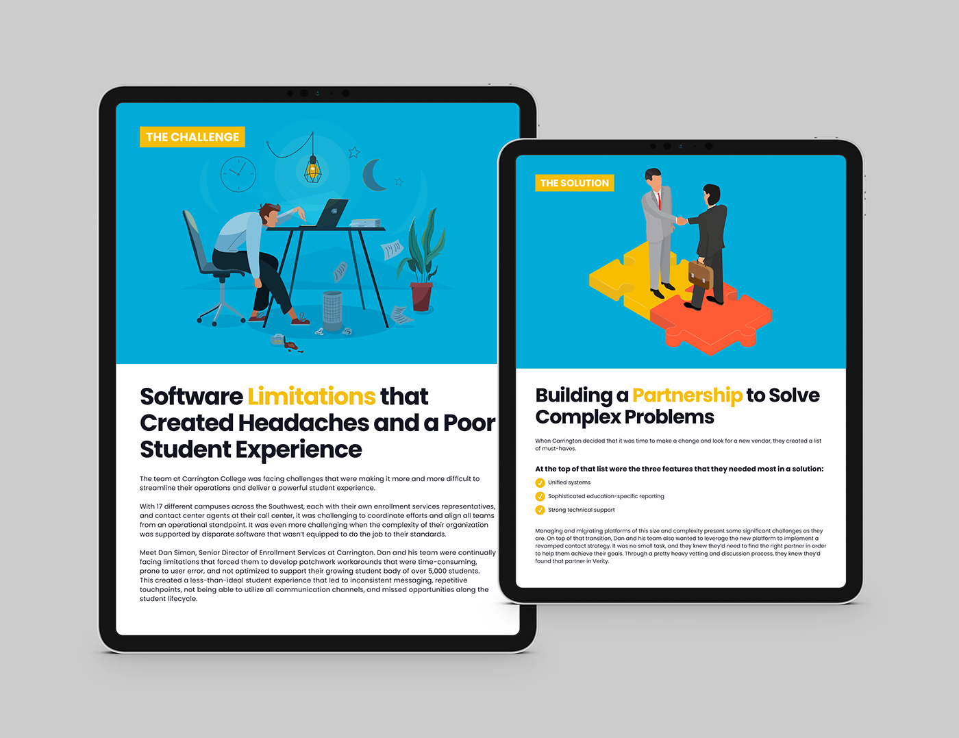 Case Study flyer higher education software