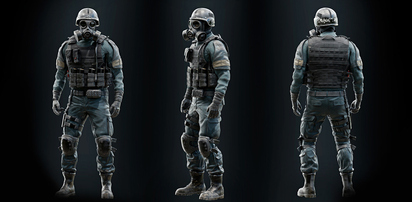 Render vray cybersport characters 3D cinematic 3dsmax vfx art CS:GO