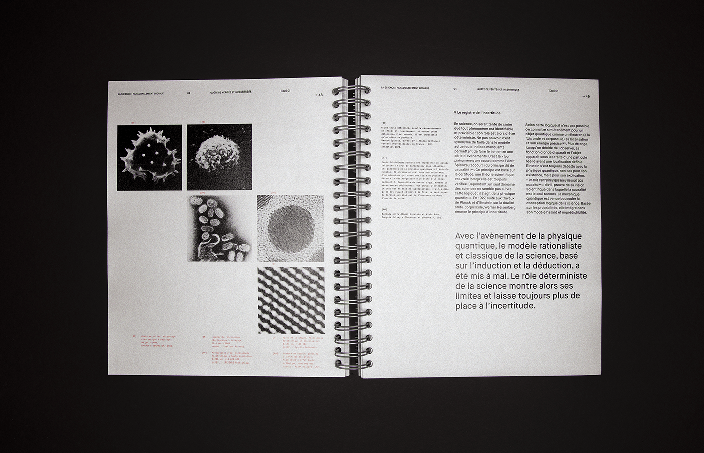 book book design cover editorial editorial design  Layout print science spiral binding typography  