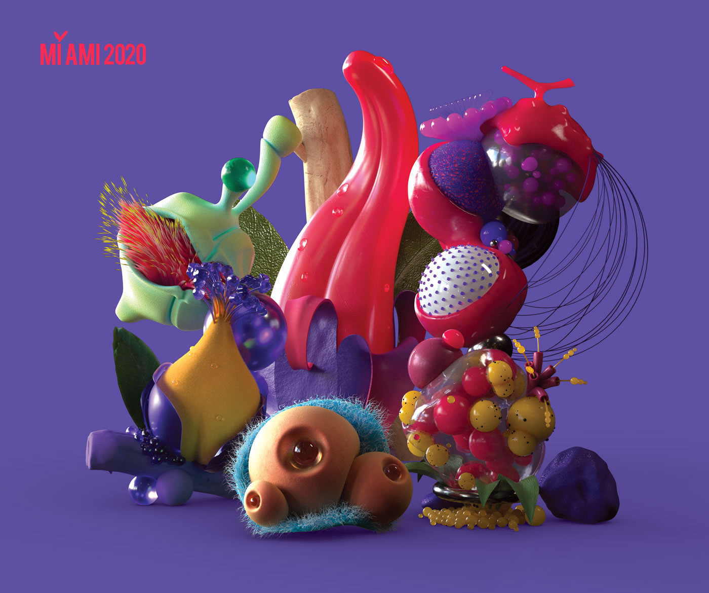 3D cinema4d design festival Fruit motion