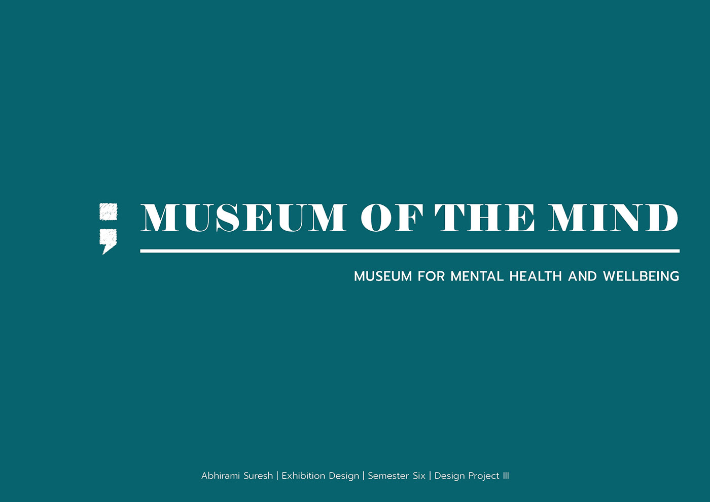 museum design narrative Experience mental health spatial