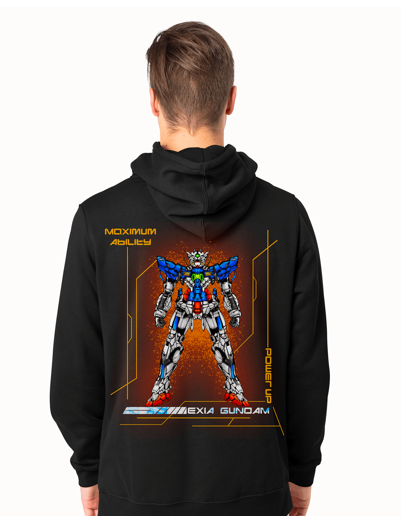 mecha robot future futuristic Gundam anime fanart gunpla apparel T-Shirt Design