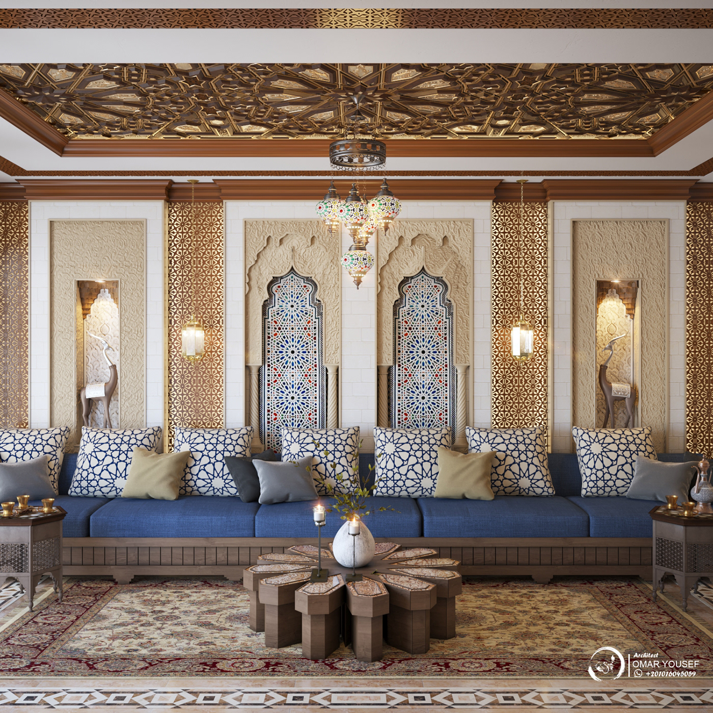 Moroccan Majesty (oriental living room) on Behance