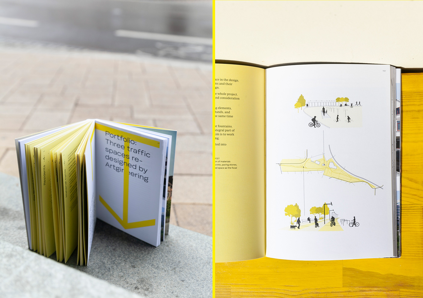 traffic Space  public book buch Architekturbuch yellow Gelb Overlay gialla