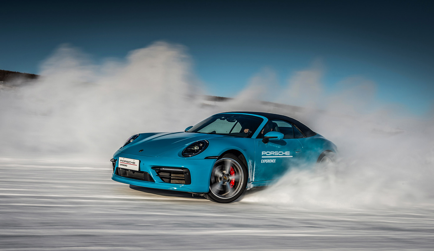 automotivephotographer carphotography china commercial photographer Porsche snow