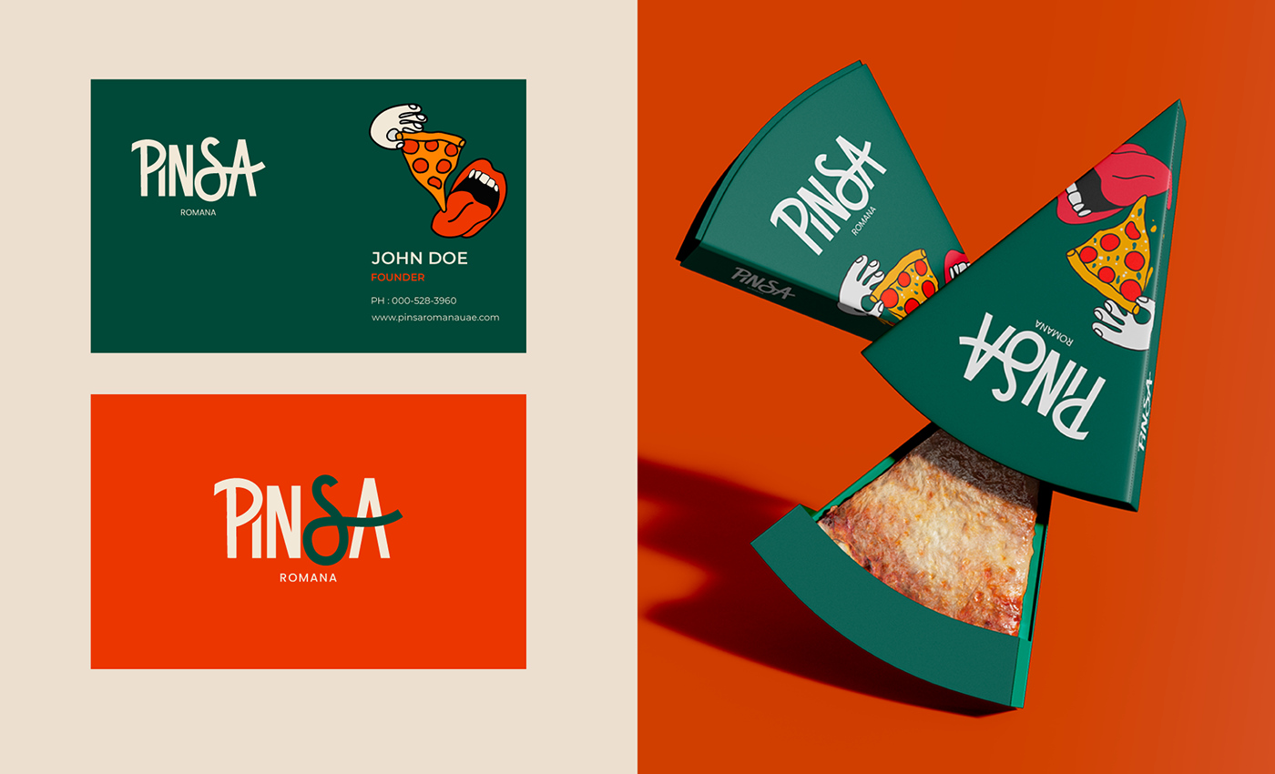 Pizza Packaging food branding Logo Design brand identity Poster Design pizza branding
