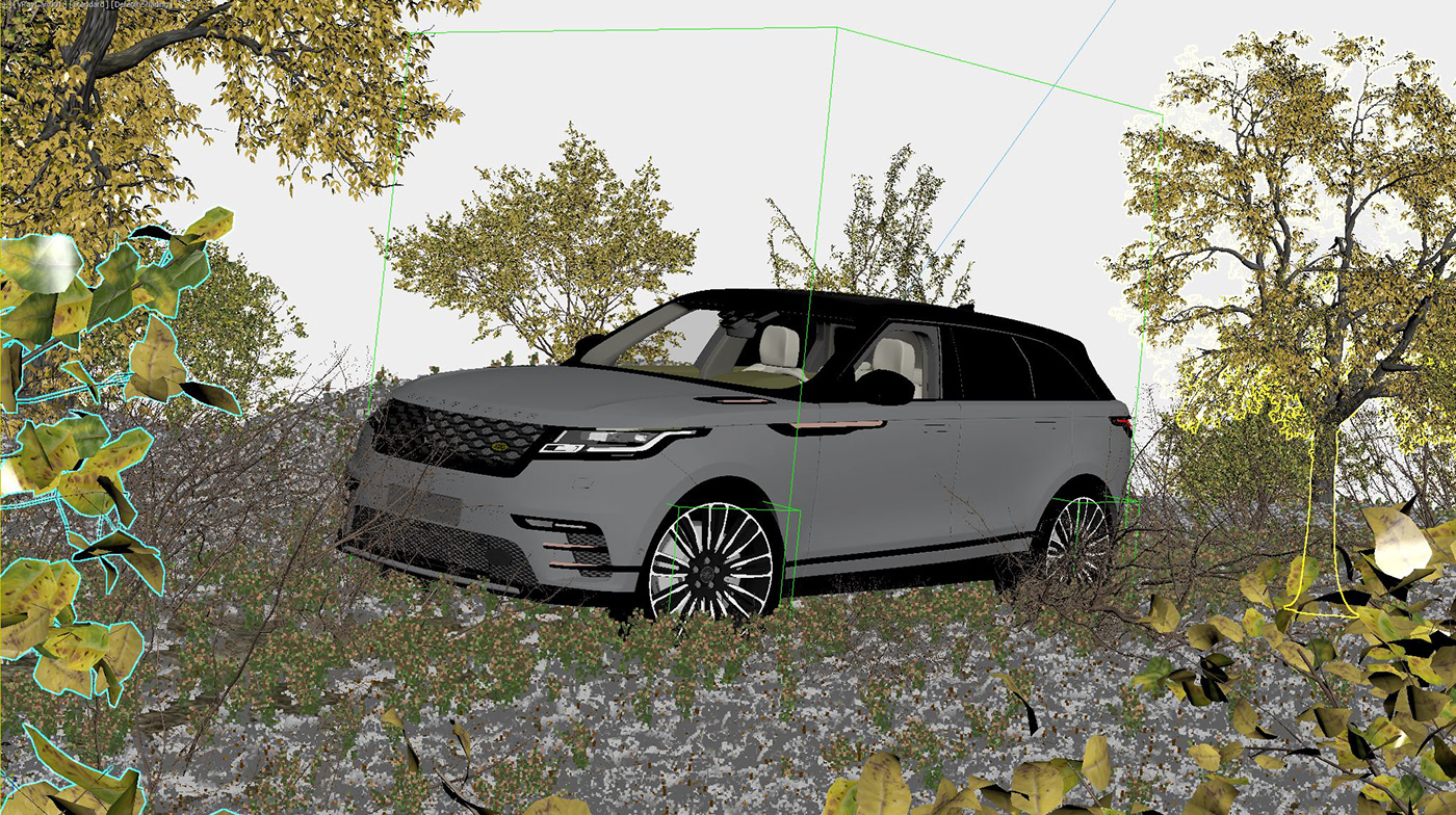 OMED 3D 3ds vray Autumotive MAX Render realistic range rover Velar