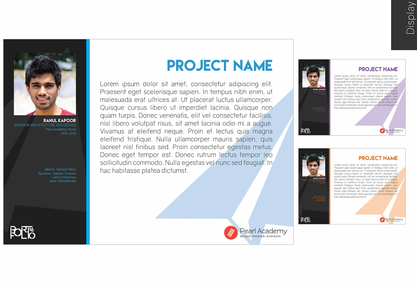 student project College Project experience design
