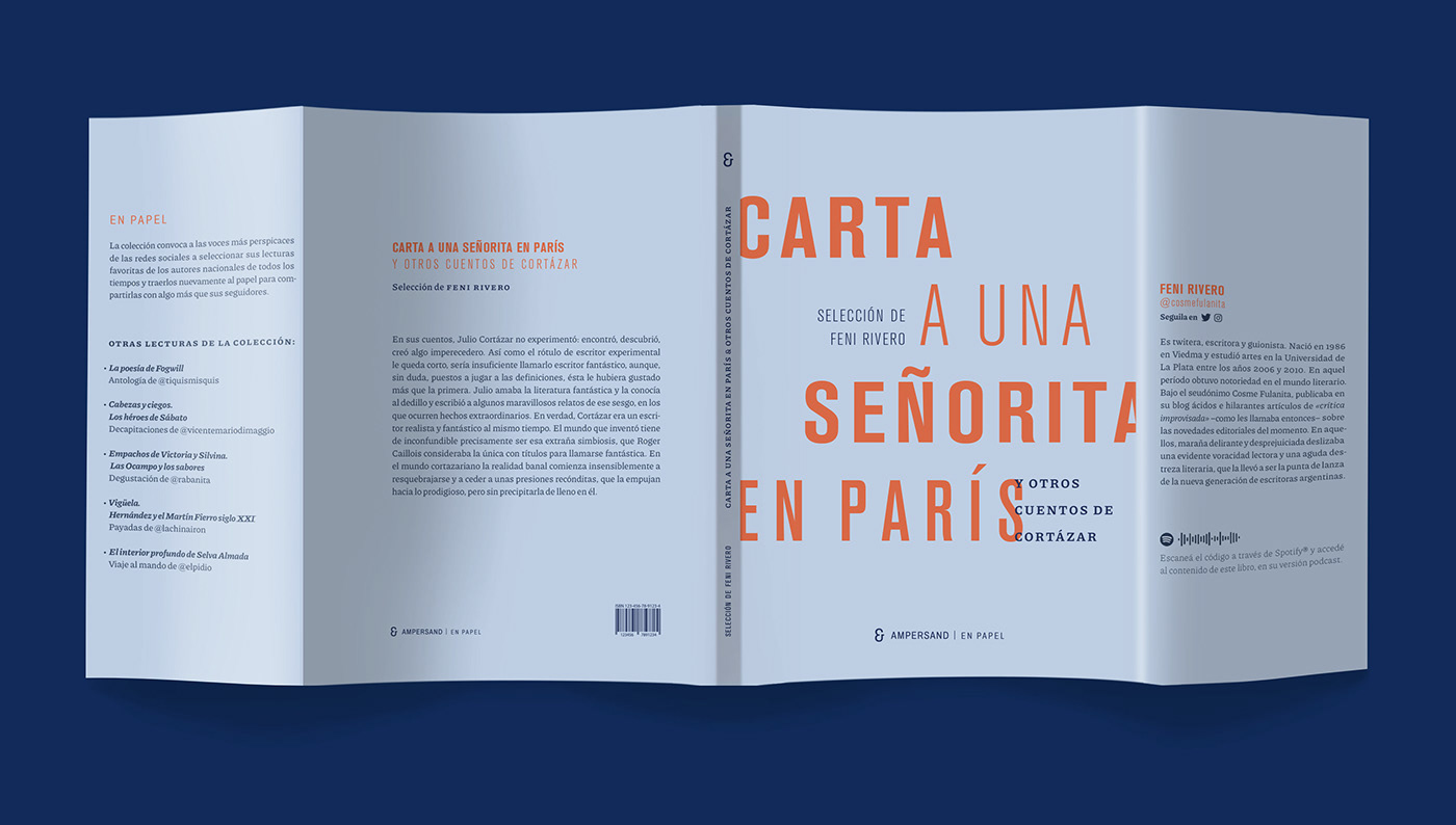 book cortazar cuentos desplegable diseñografico editorial design  posterdesign typeposter typography   UNLa