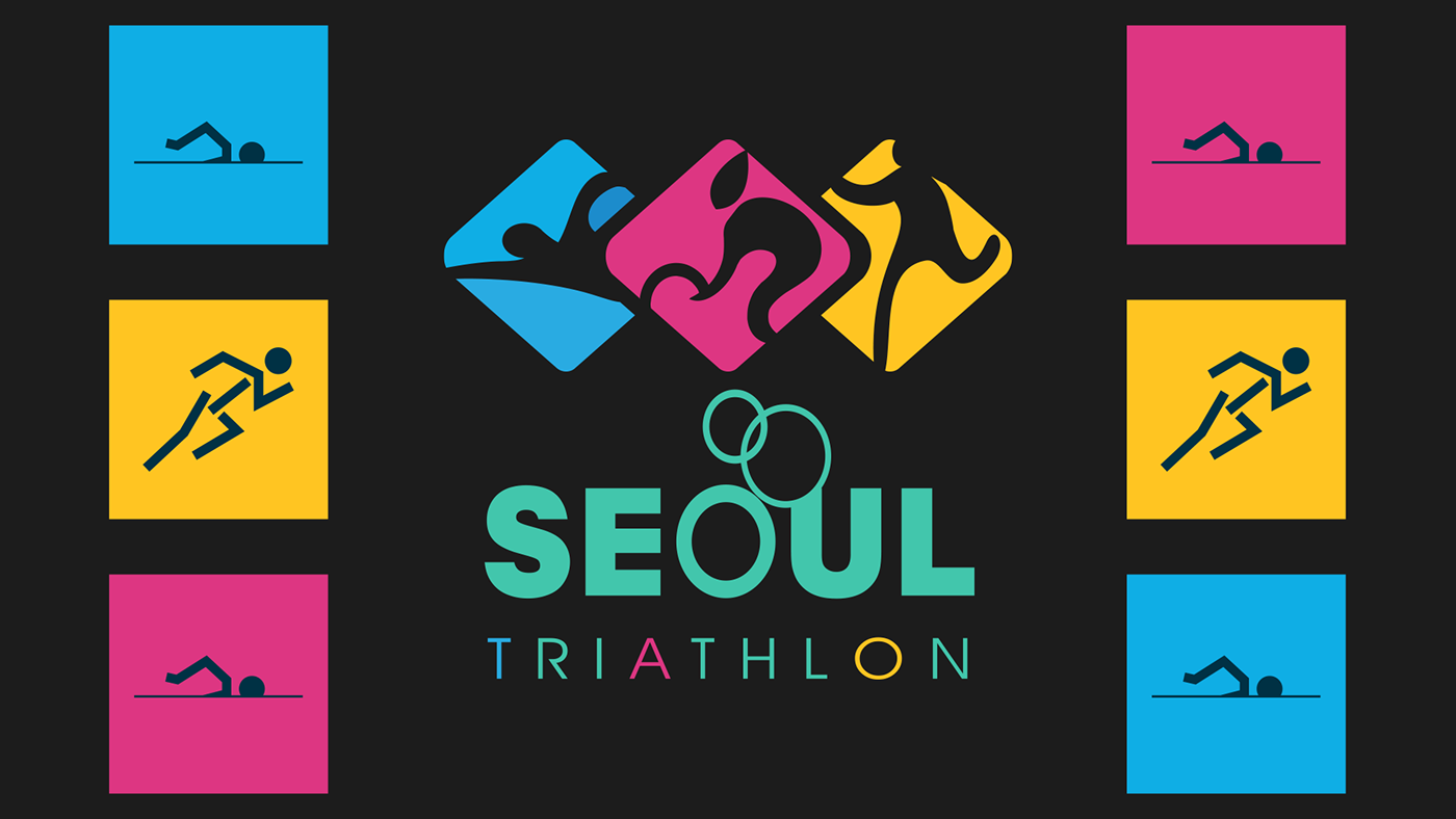 Medal Medal Design aquathlon sports running Triathlon Sports Design Korea seoul Swiming