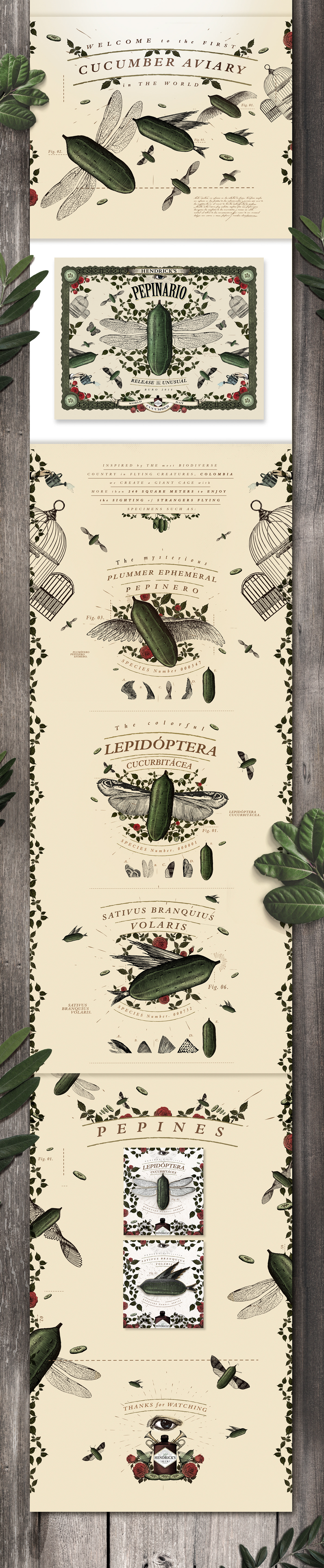 Hendricks gin Aviary Btl Advertising  activation Experience Outdoor Stand colombia