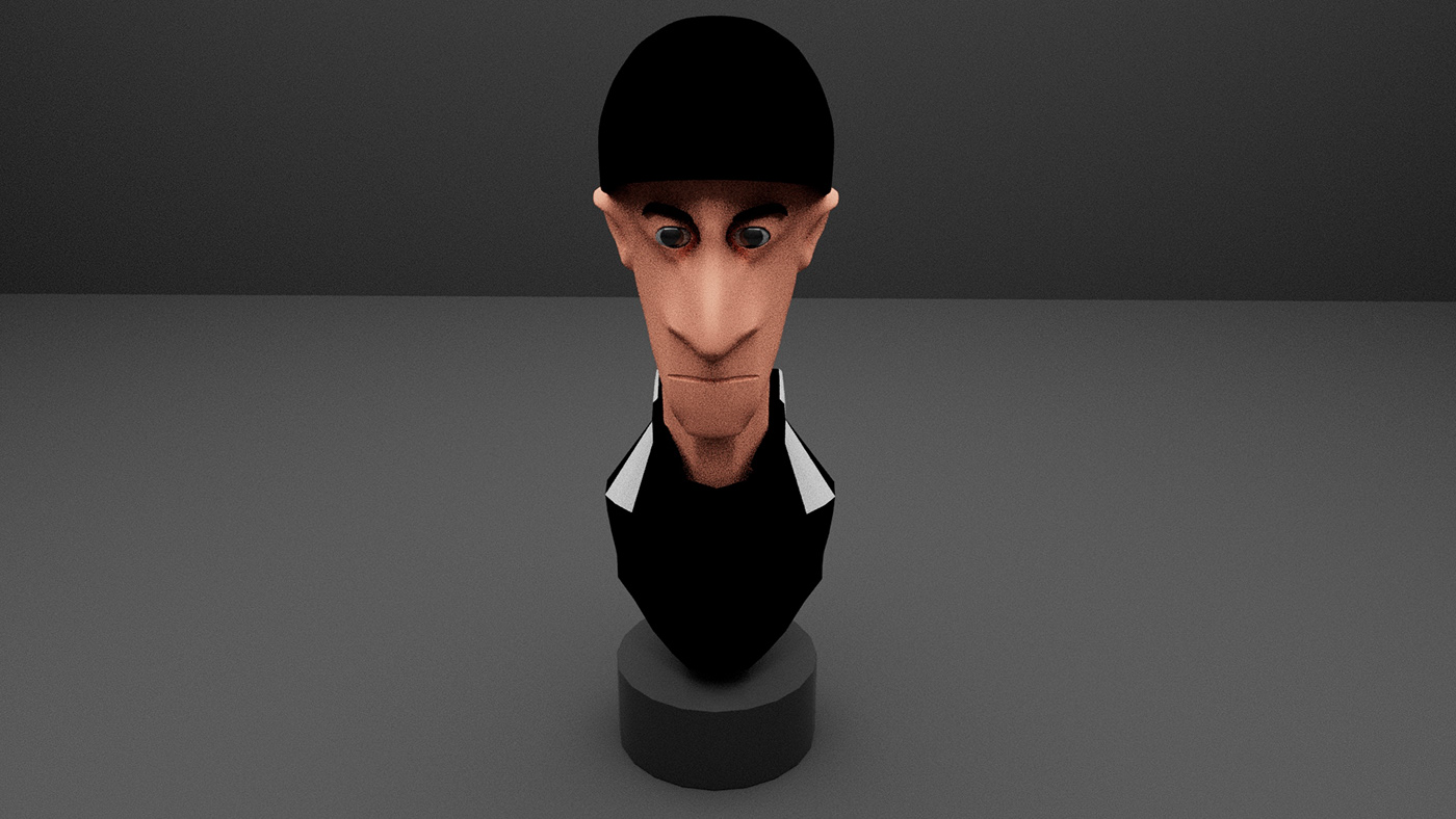 cartoon cartoon character 3D autodesk maya Arnold Render animation  Video Editing 3d face modeling