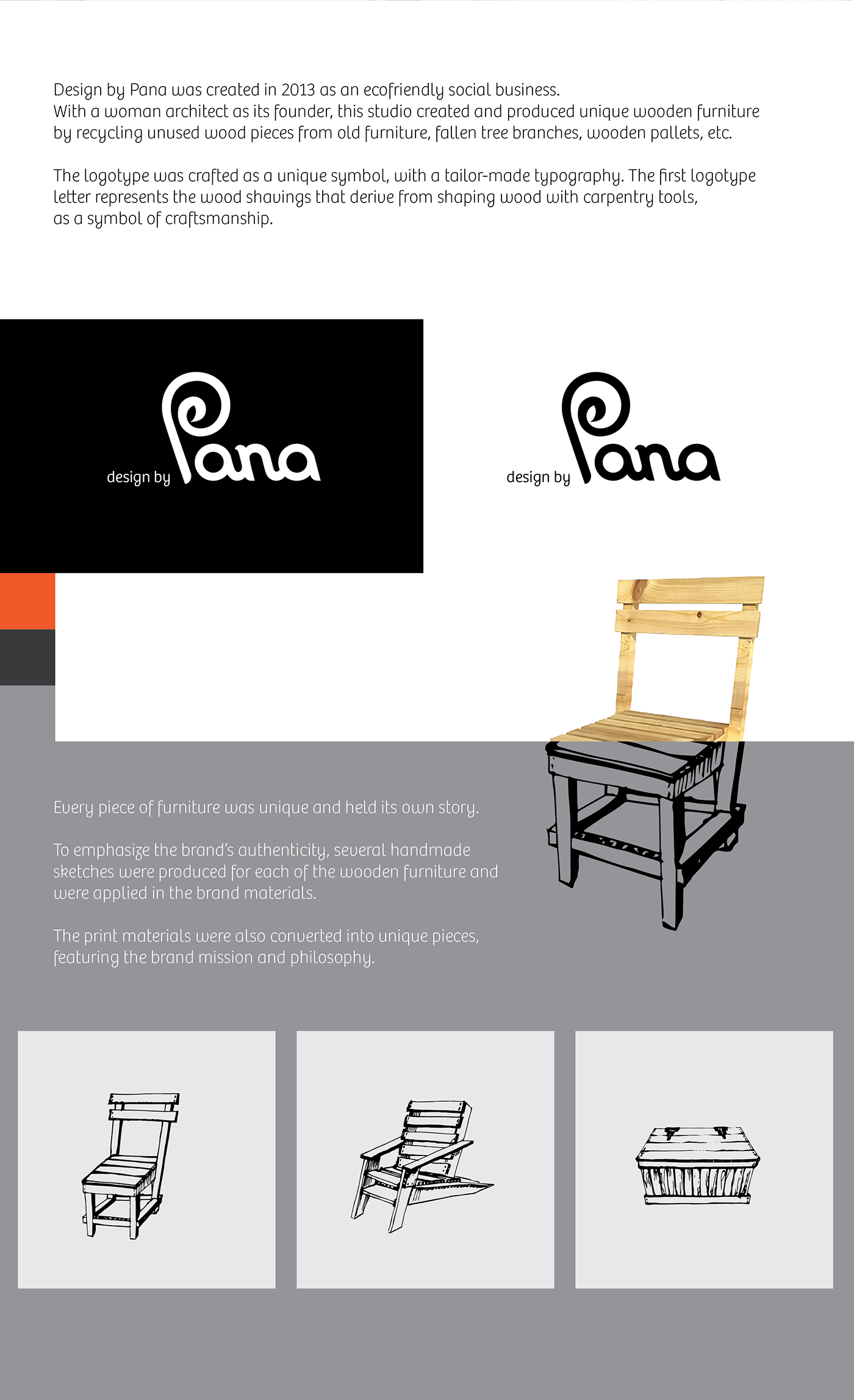 brand identity Logotype Logo Design ILLUSTRATION  graphic design  visual identity marketing   architecture wooden furniture