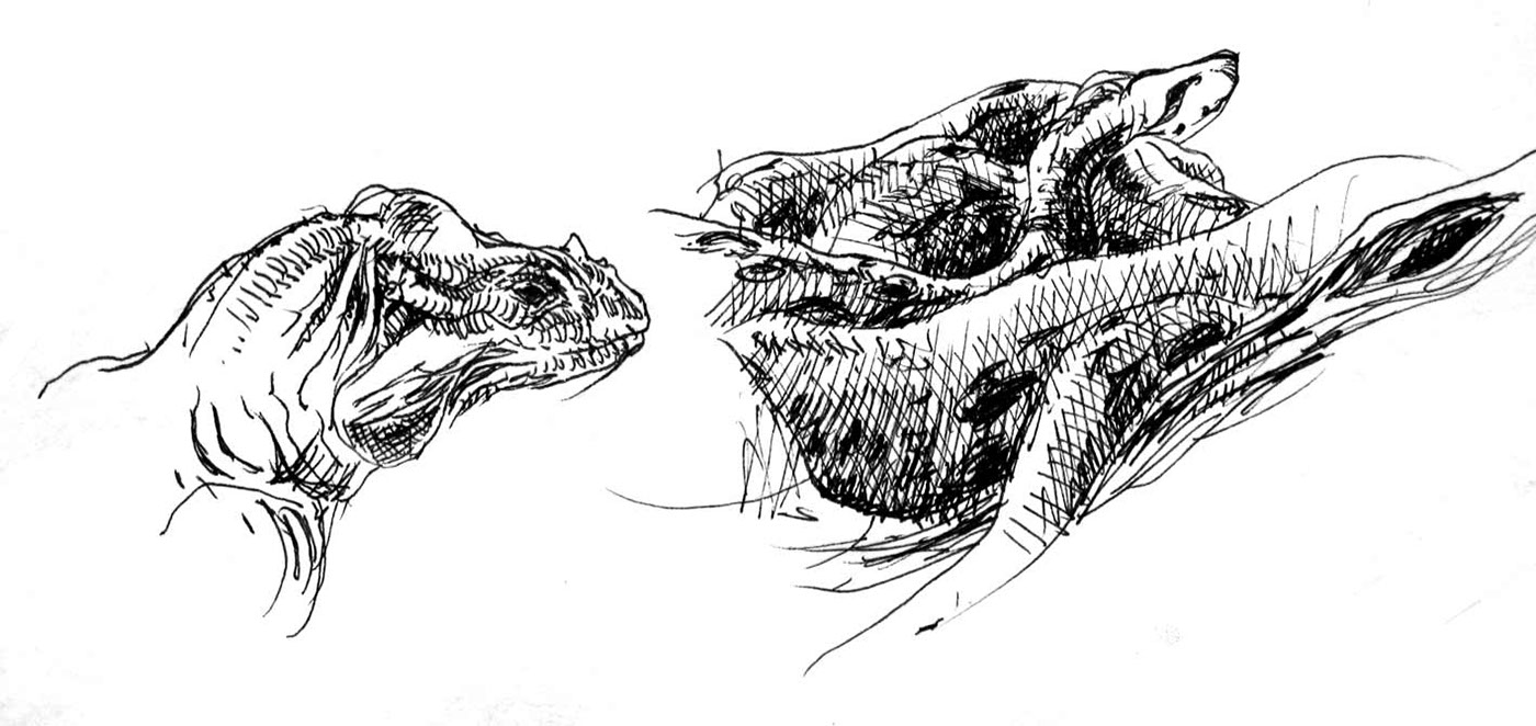 drawings paleontology samourai animals animal imagination
