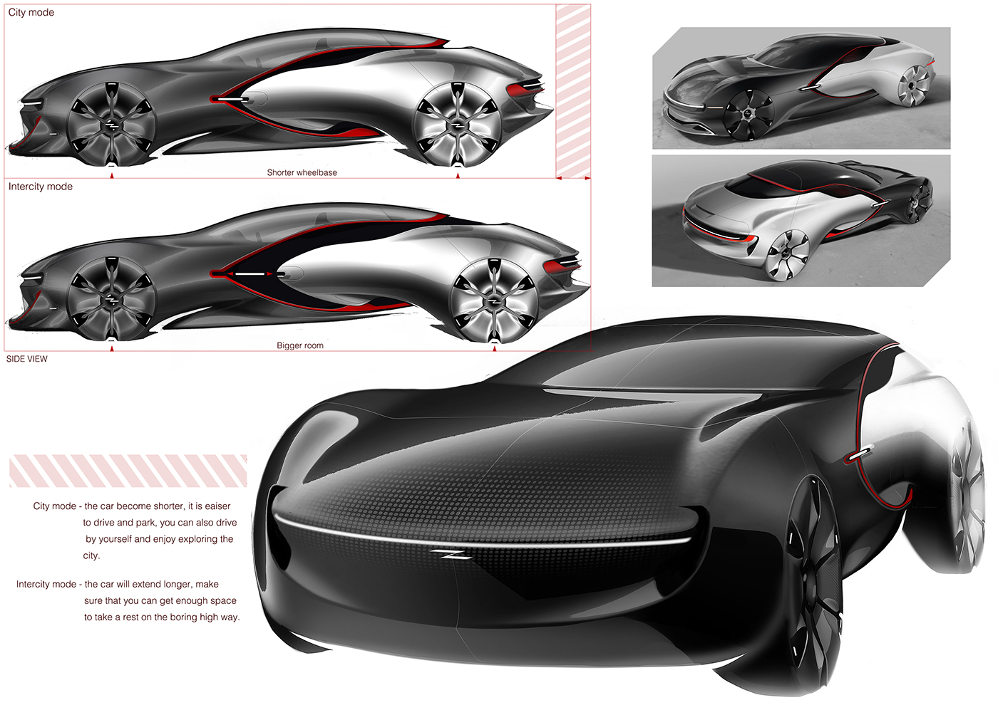 car design Automotive design Transportation Design design car opel concept car auto design sketch rendering