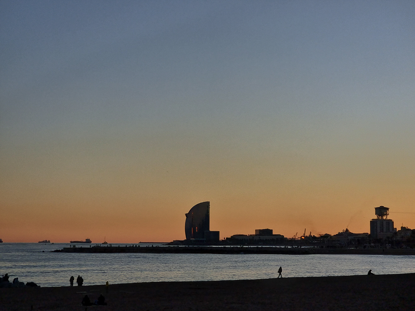 barcelona beach Cataluña Photography  sea spain sunset Travel whotel