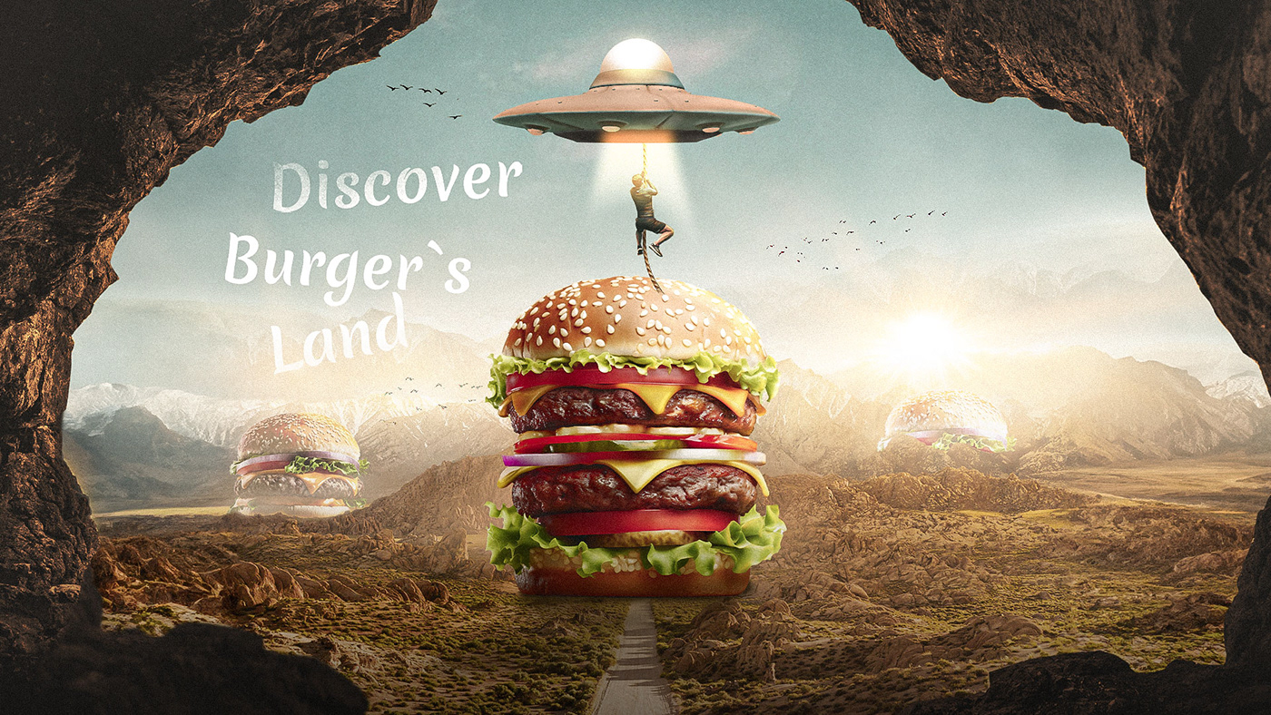 burger Social media post poster billboard campaign Fast food marketing   Socialmedia Burger post