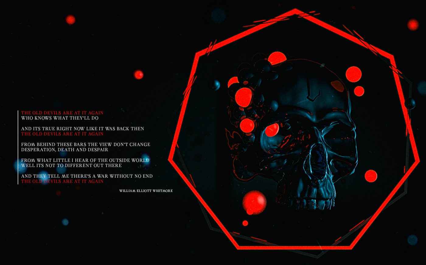 Lasek Render Cinema 4d 3D skull devils