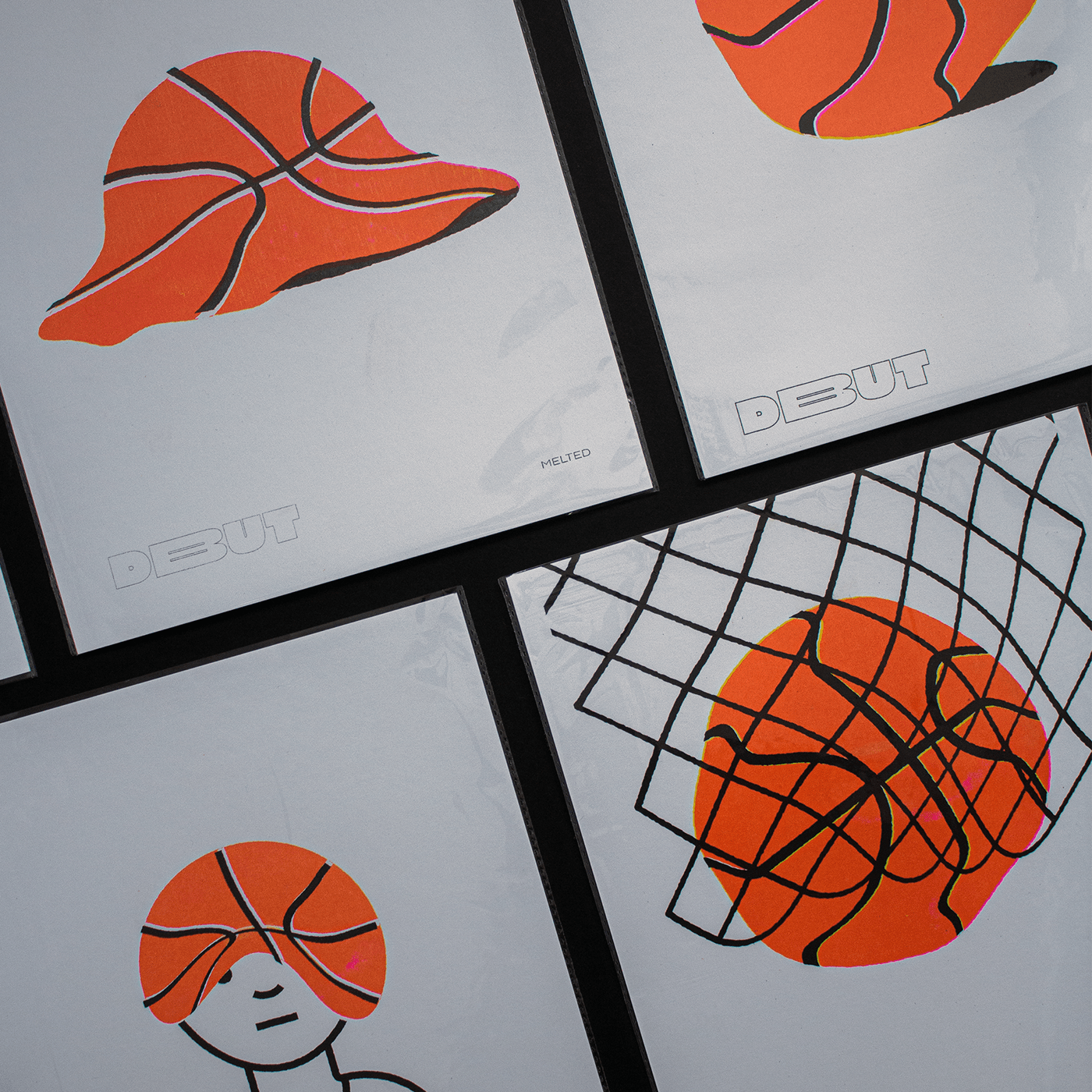 Enamel Pin basketball brand debut Costa Rica Jorge Espinoza prints minimal basket pin