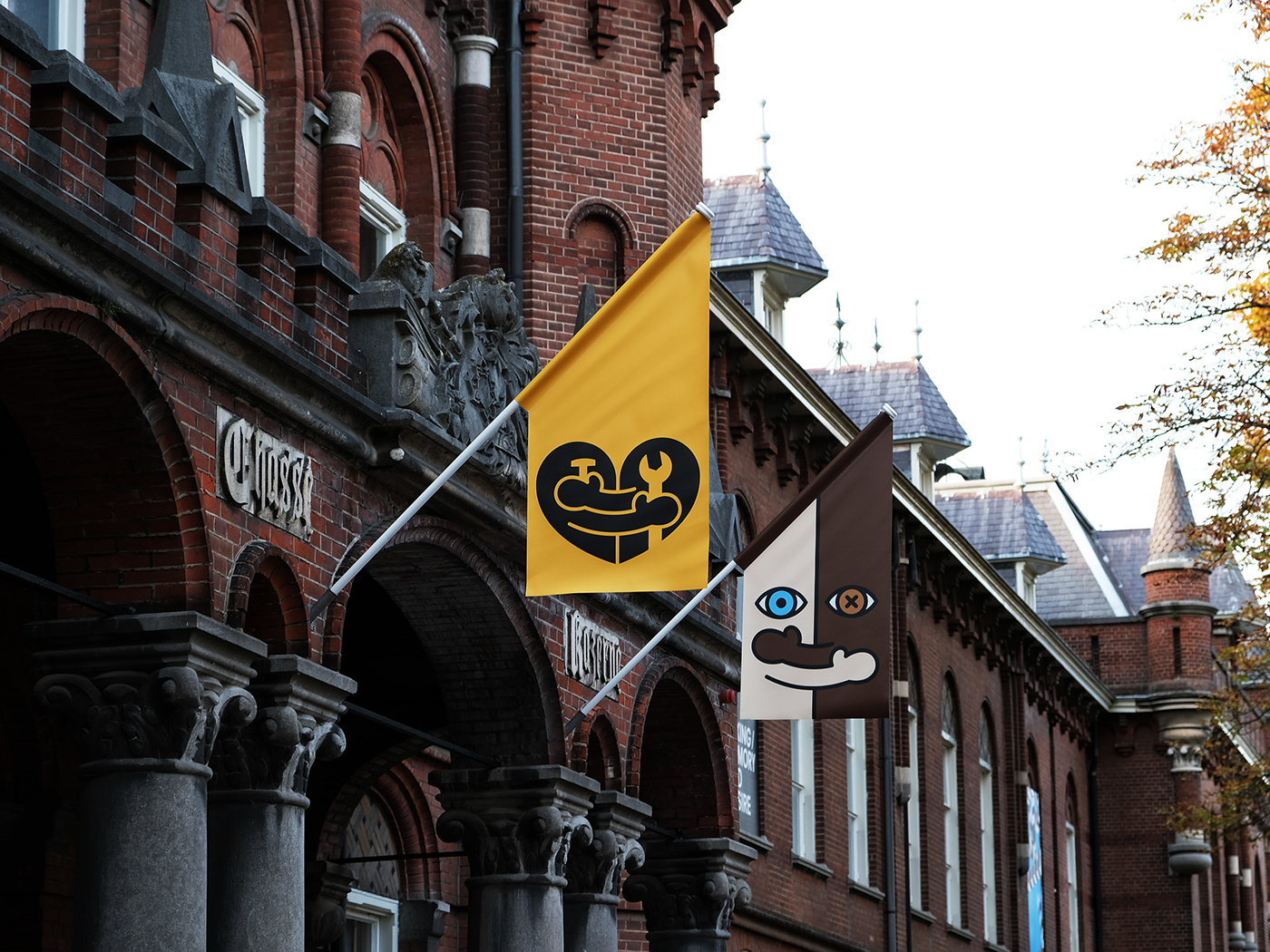 Graphic Matters more hugs Ken Lo flags public art community peace breda Netherlands