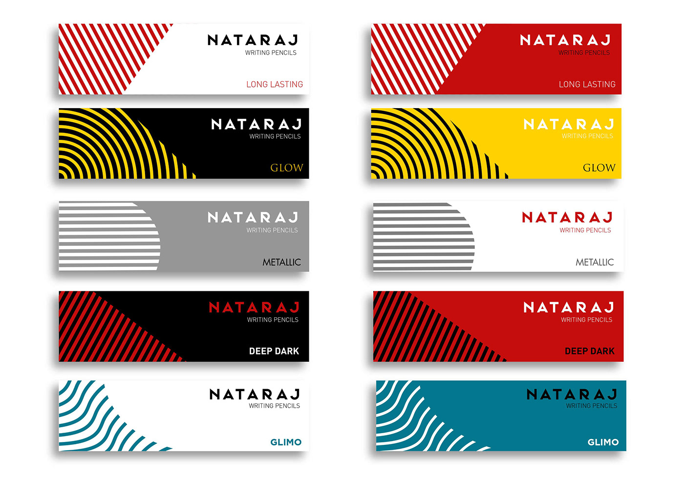 branding  fitch graphic design  nataraj Packaging pencils rebranding