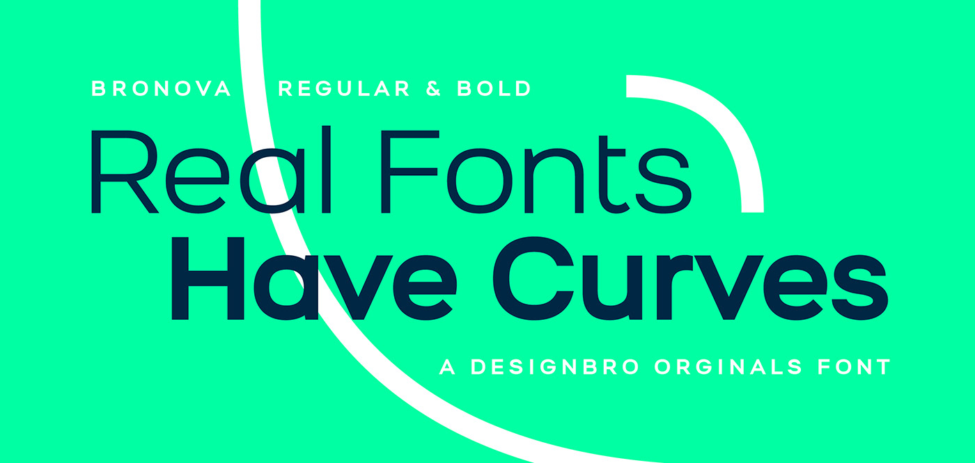 typograpghy Free font graphic design  adobe illustrator bronova regular bold natural curve wrist