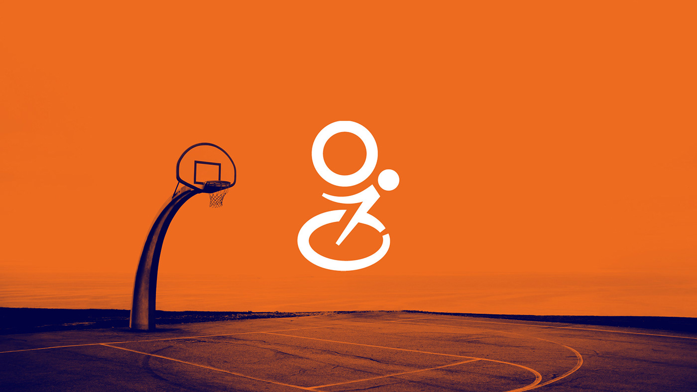 athlete brand identity branding  community logo Logo Design nonprofit orange youth Youthful