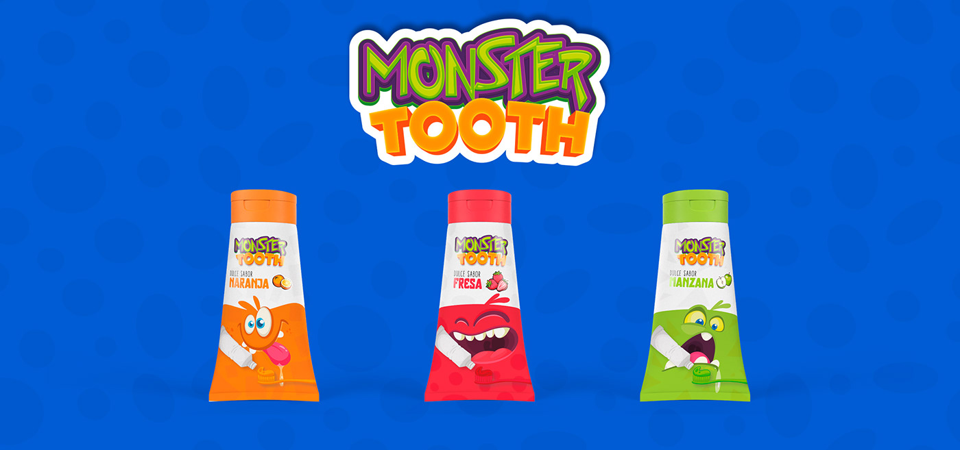 packing Candy product monster empaque branding 