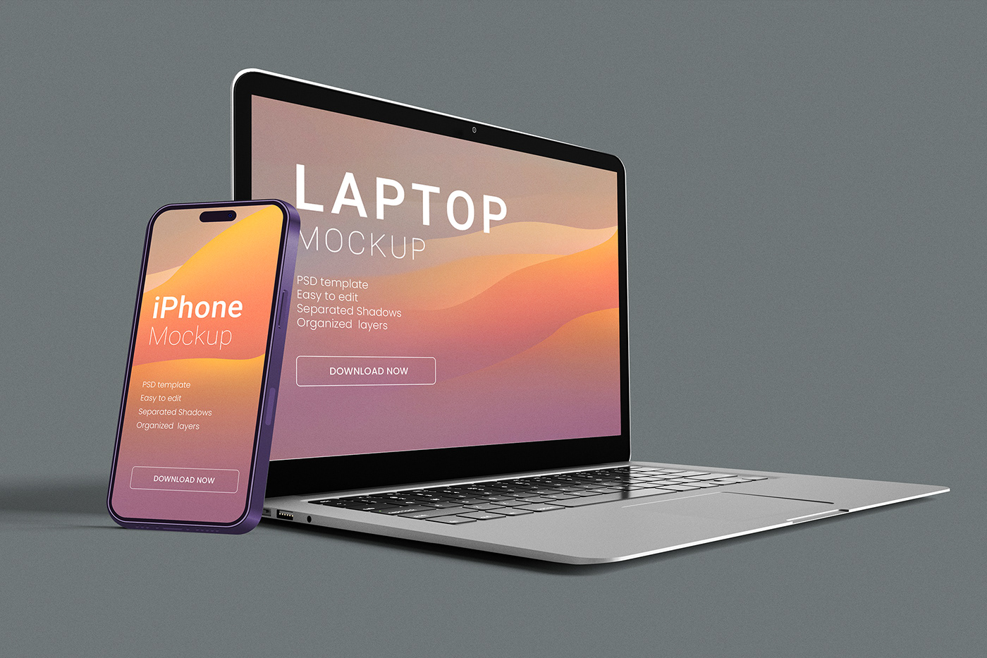Laptop laptop mockup macbook psd Mockup smartphone mobile Promotion Advertising  Graphic Designer