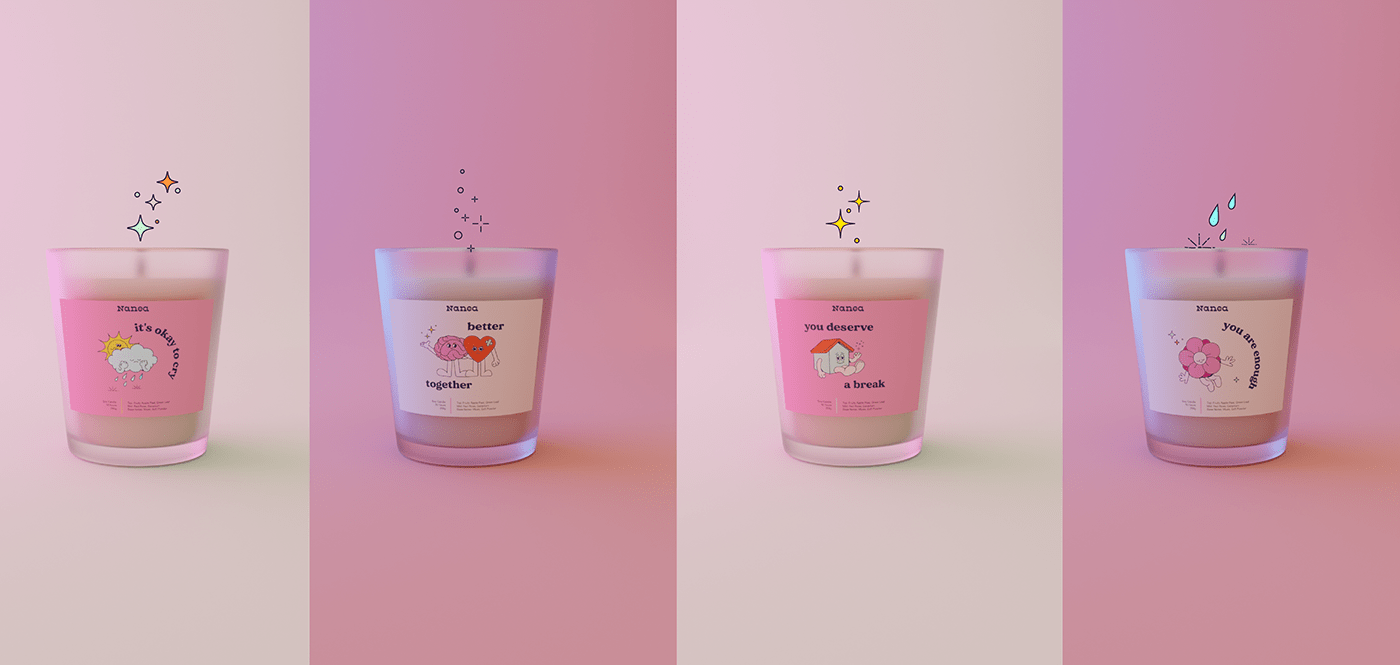 branding  candle candle packaging Lable Mockup packaging design pakaging