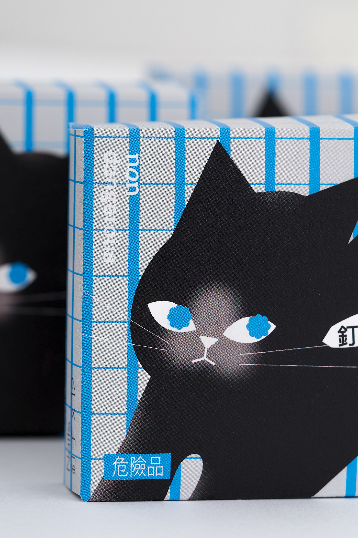 Cat branding  Character cute danger graphic design  ILLUSTRATION  kit Packaging poster