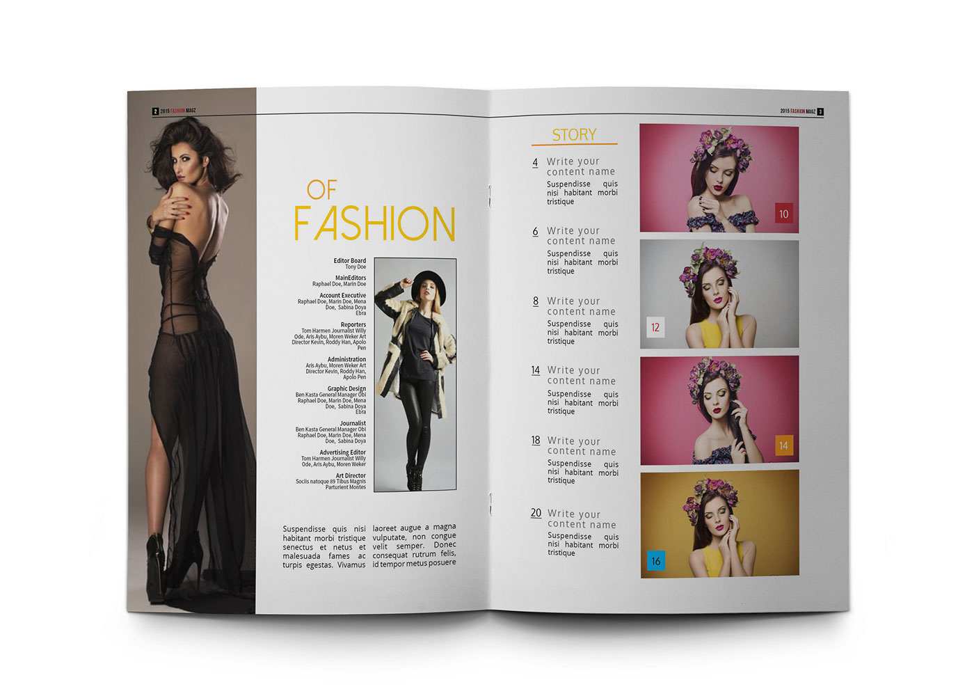 32 page magazine clean fashion magazine idml indd idml magazine master page brochure menu brochure Multipurpose magazine print ready