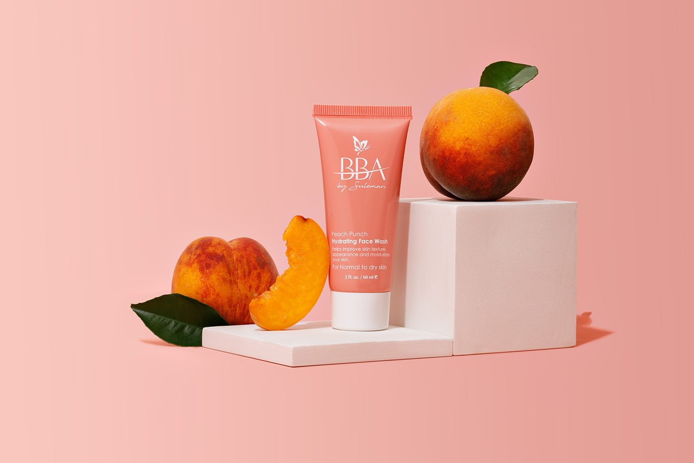 Advertising  Ecommerce peach Photography  Product Photography retouch skin skincare still life still life photography