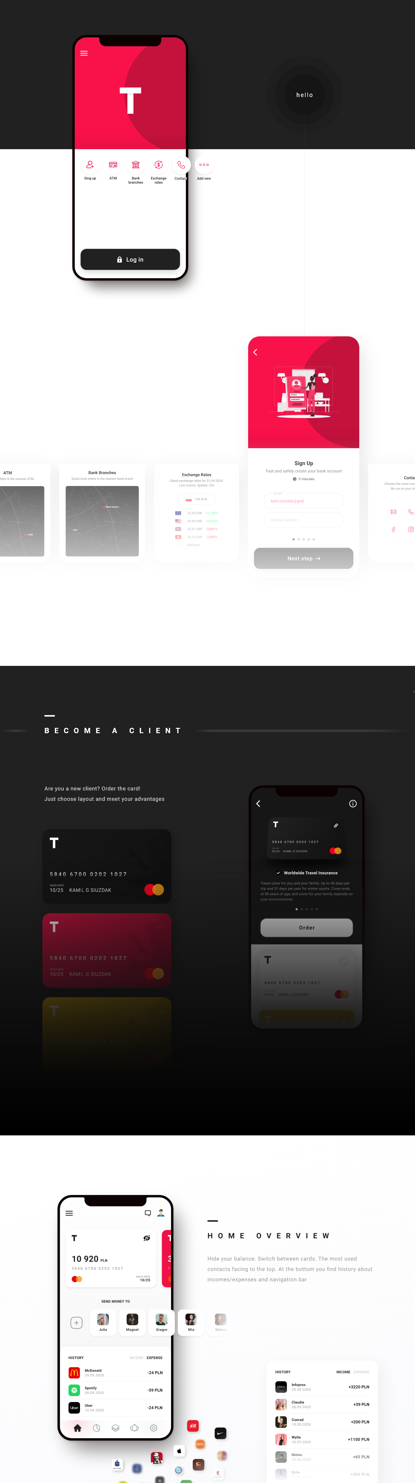 app application Bank design financial Interface ios mobile UI ux