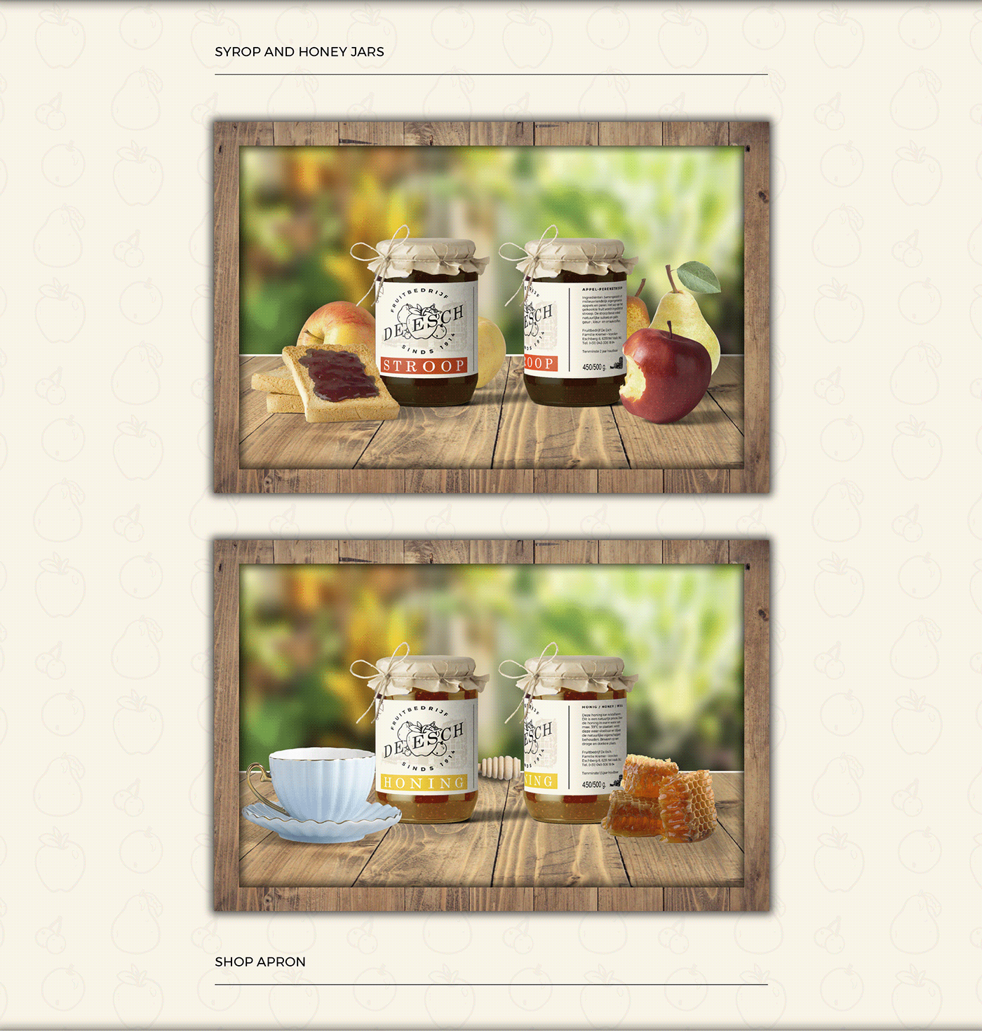 branding  visual identity graphic design  Fruit package design  Logo Design juice apple Pear honey